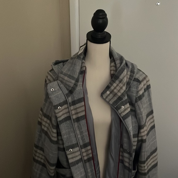 Faux Wool Plaid Coat 22/24 - Picture 3 of 7